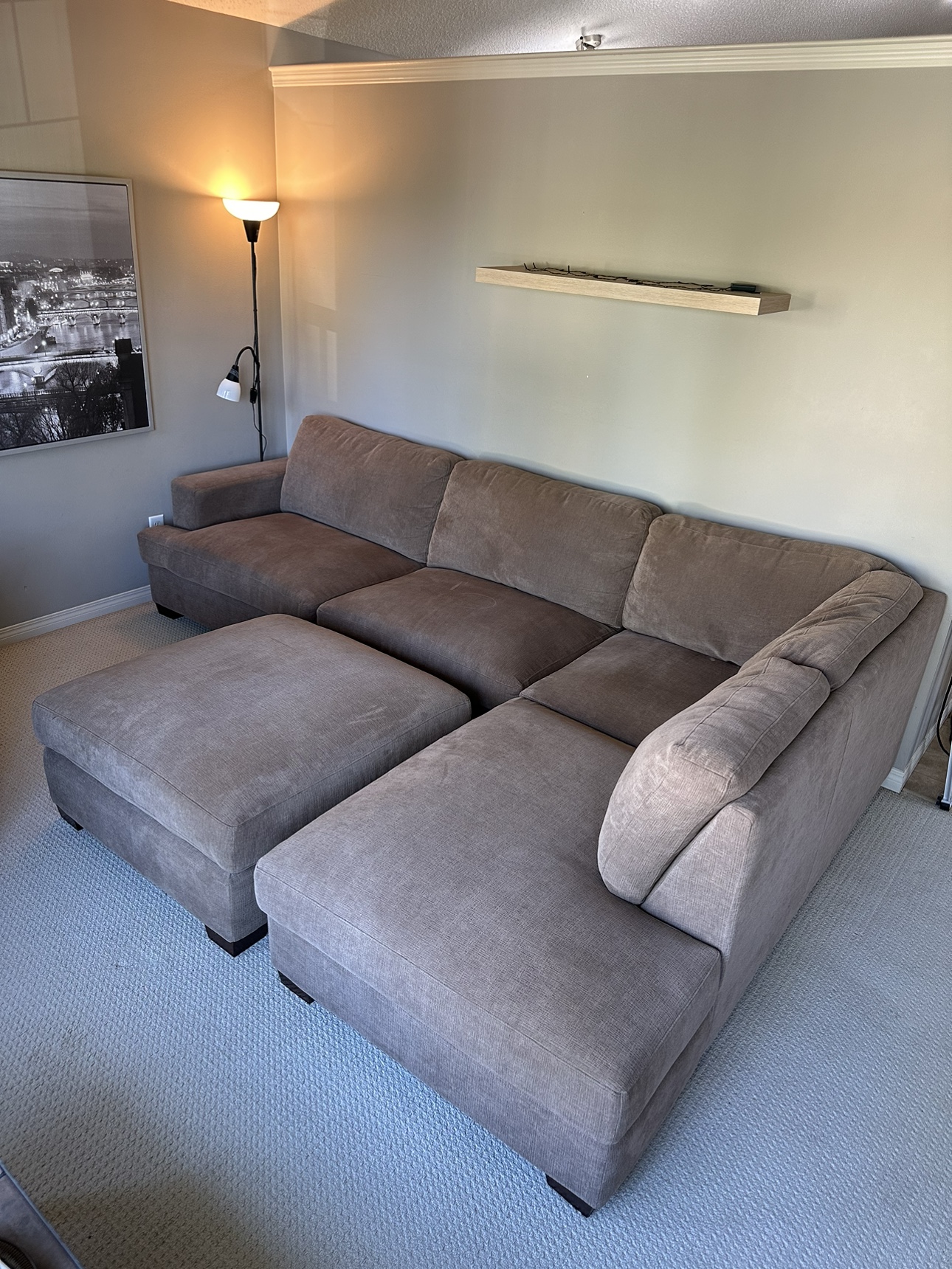 Sectional Sofa with Ottoman