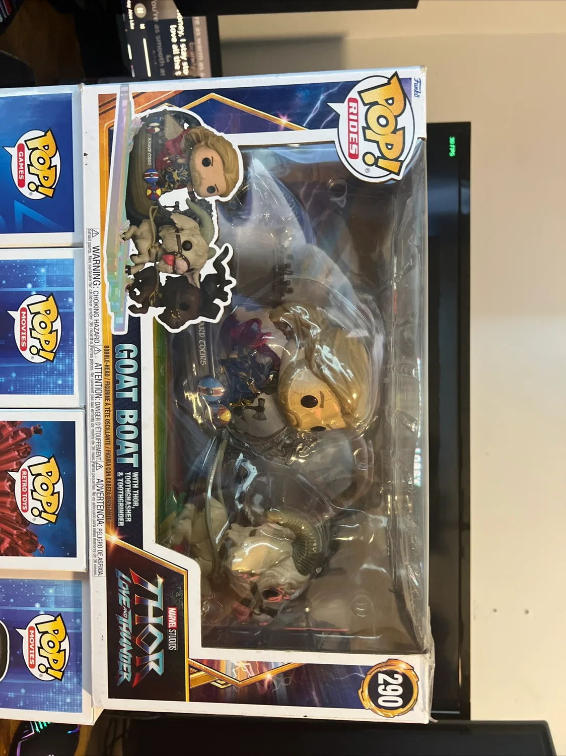 Funko Pop Rides Thor Love and Thunder Goat Boat thumbnail