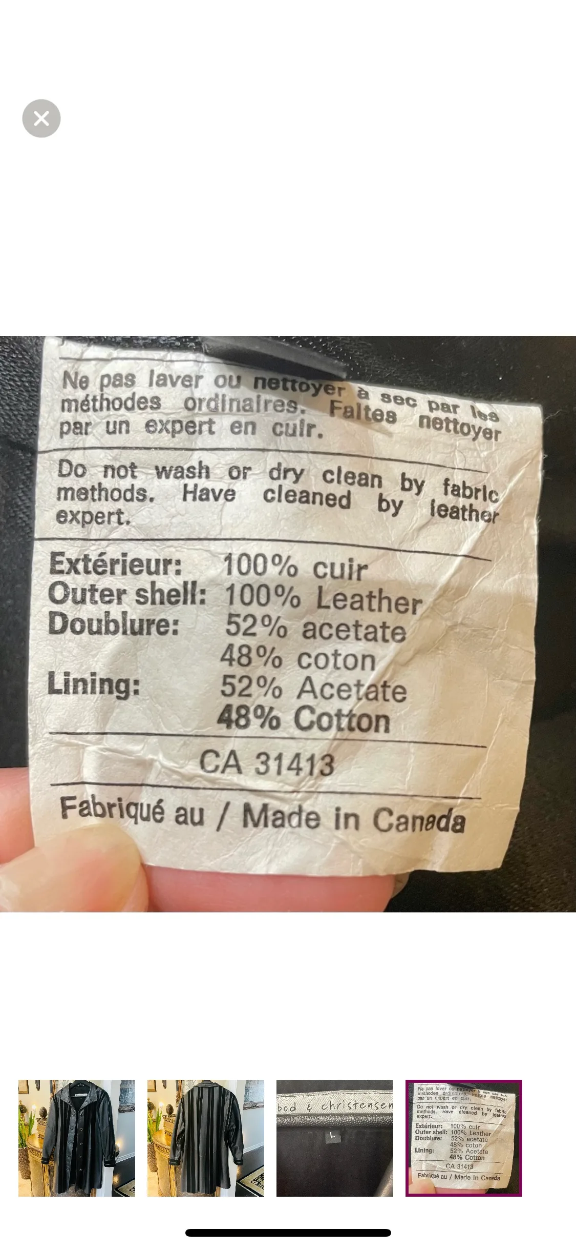 Bod & Christensen Vintage Leather Jacket image indicator(4)