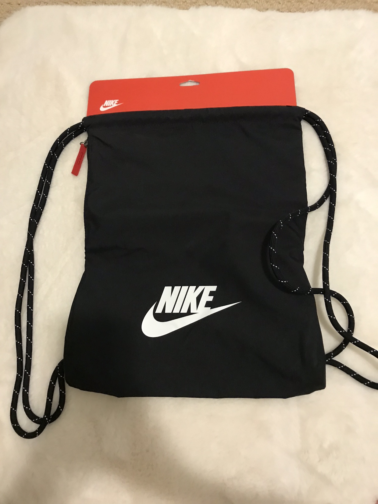 Brand new black nike shoe backpack
