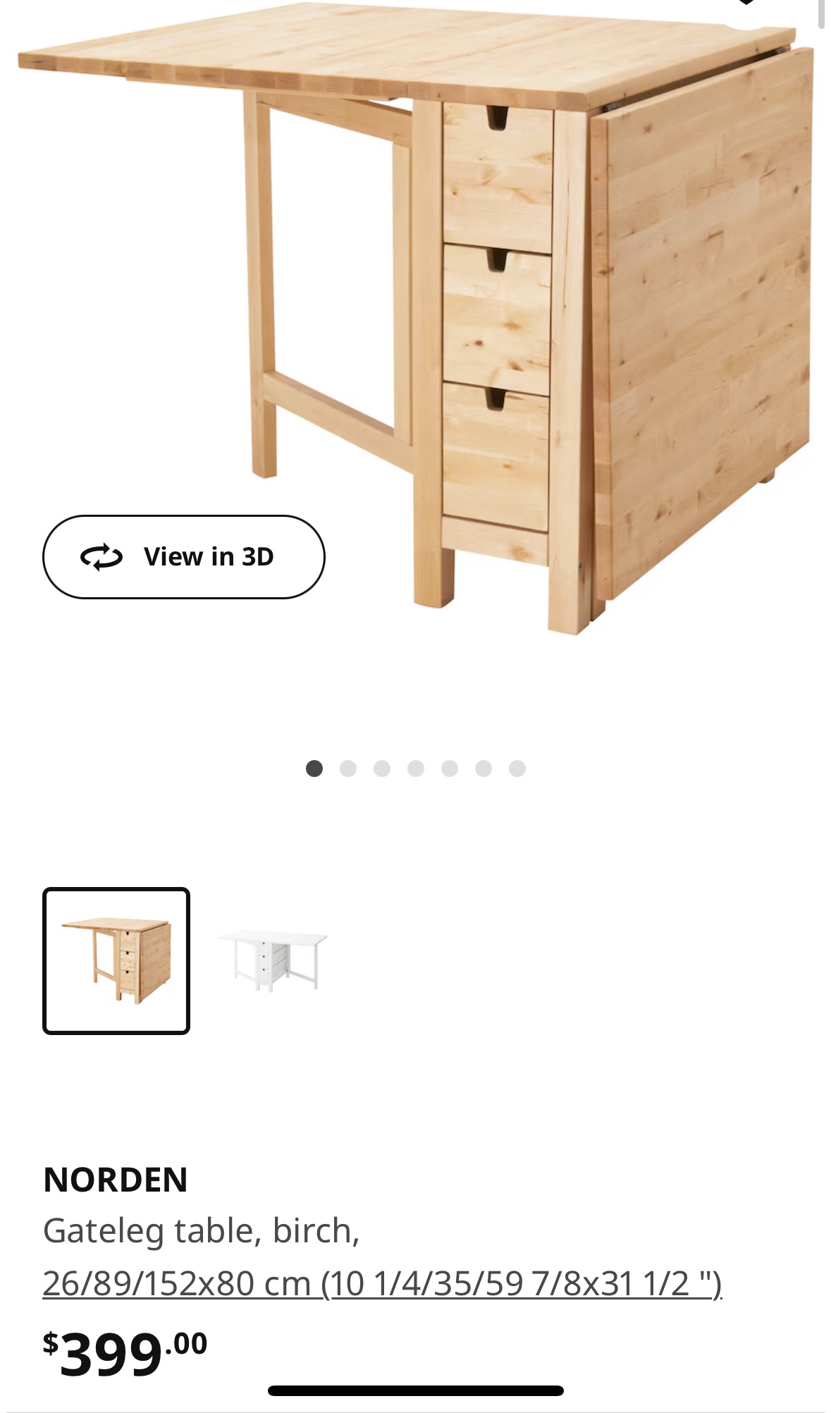 IKEA Norden Gateleg Table - photo 2