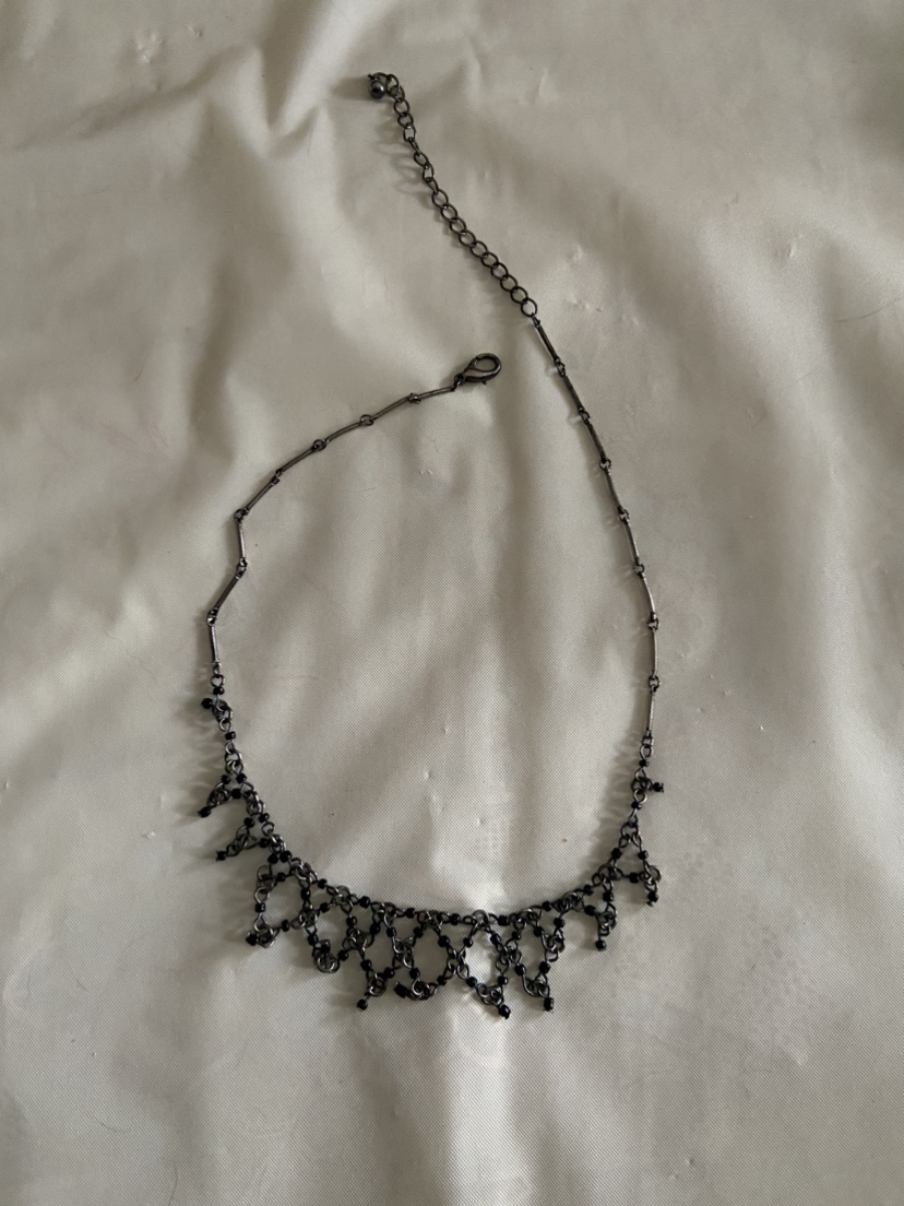 Black Beaded Necklace