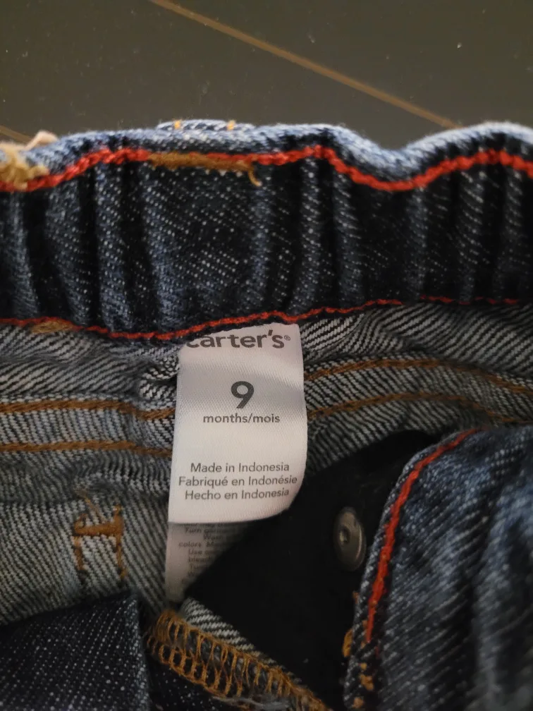 Carter's 9 month baby boy jeans image indicator(3)
