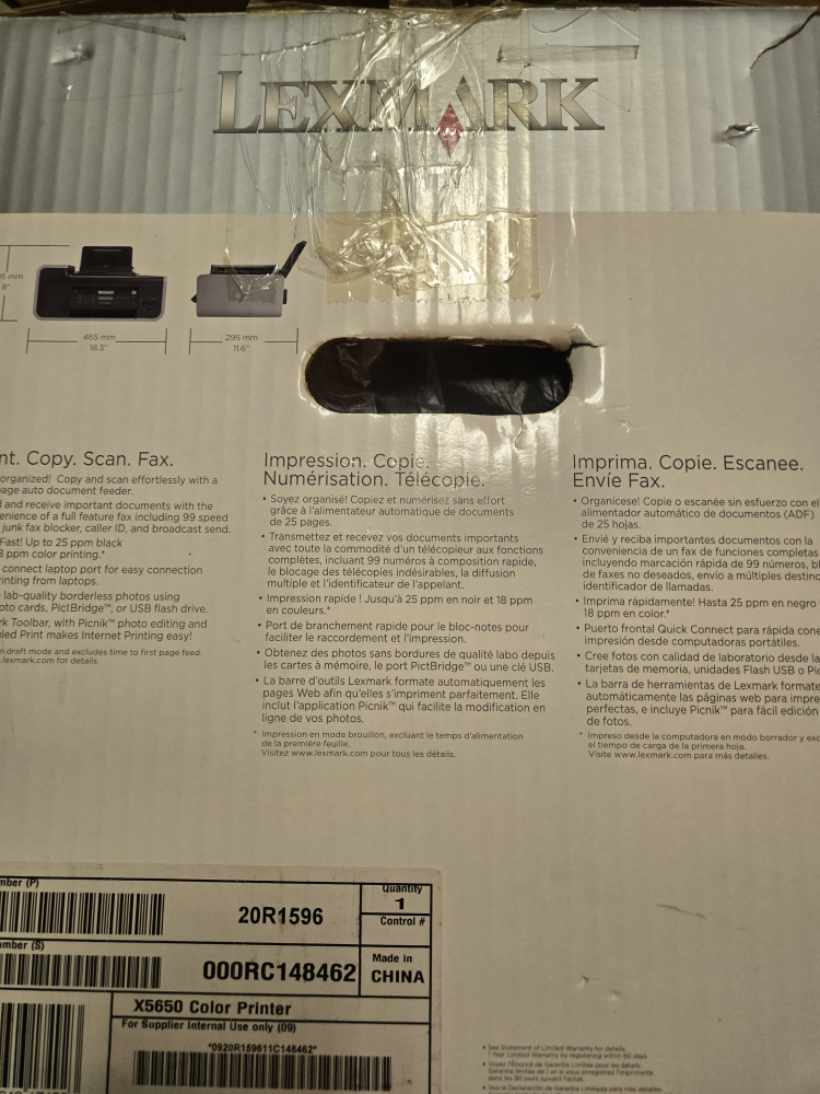 Lexmark X5650 All-in-One Printer - photo 4