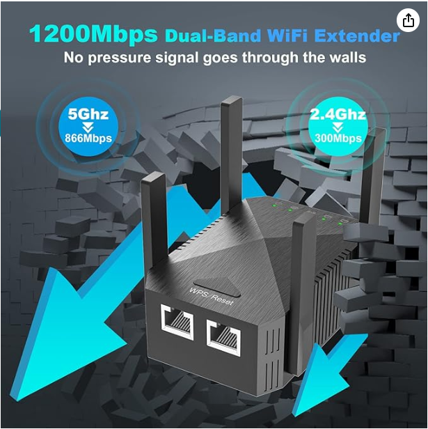 1200 Mbps Dual-Band WiFi Extender - photo 4