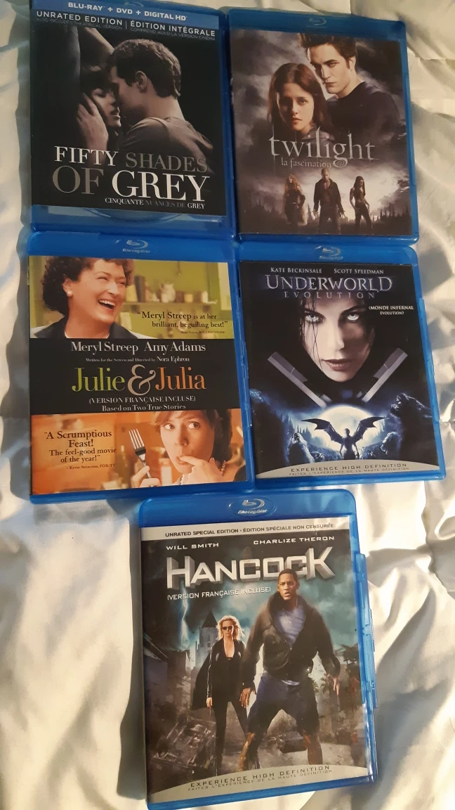 blueray dvd's