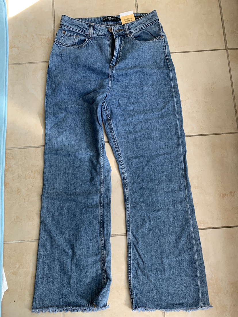 Women's High Waisted Straight Leg Jeans Size 27 - photo 4