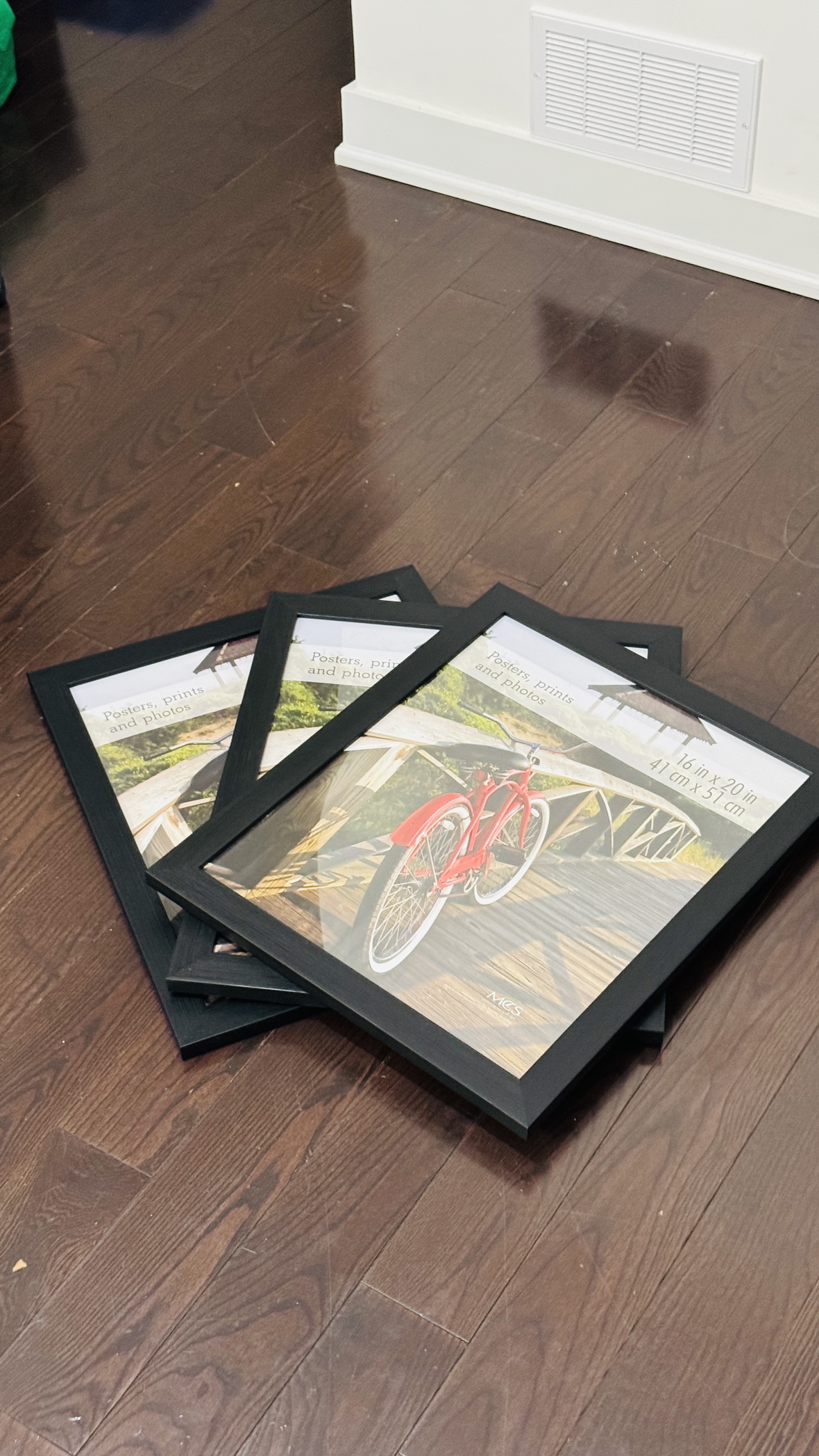 3 Black Picture Frames