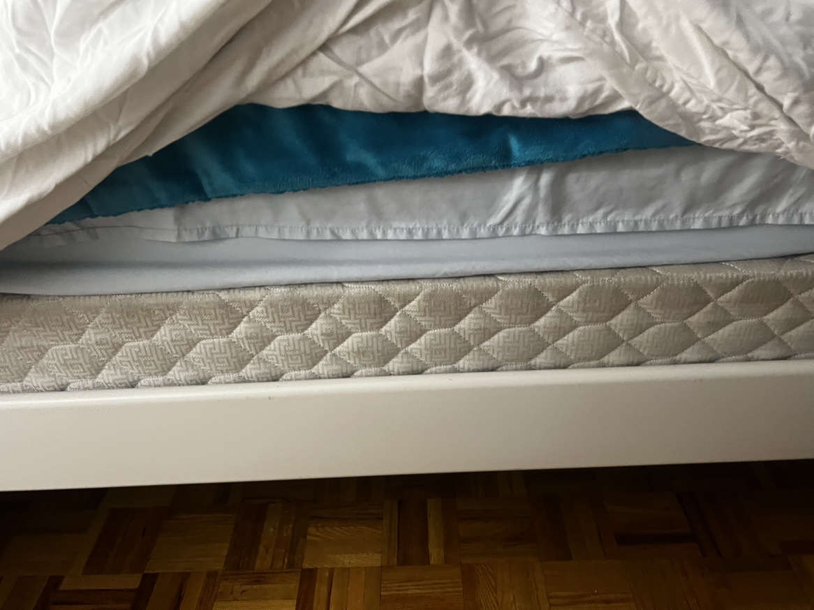 White Metal Double Bed Frame - photo 3