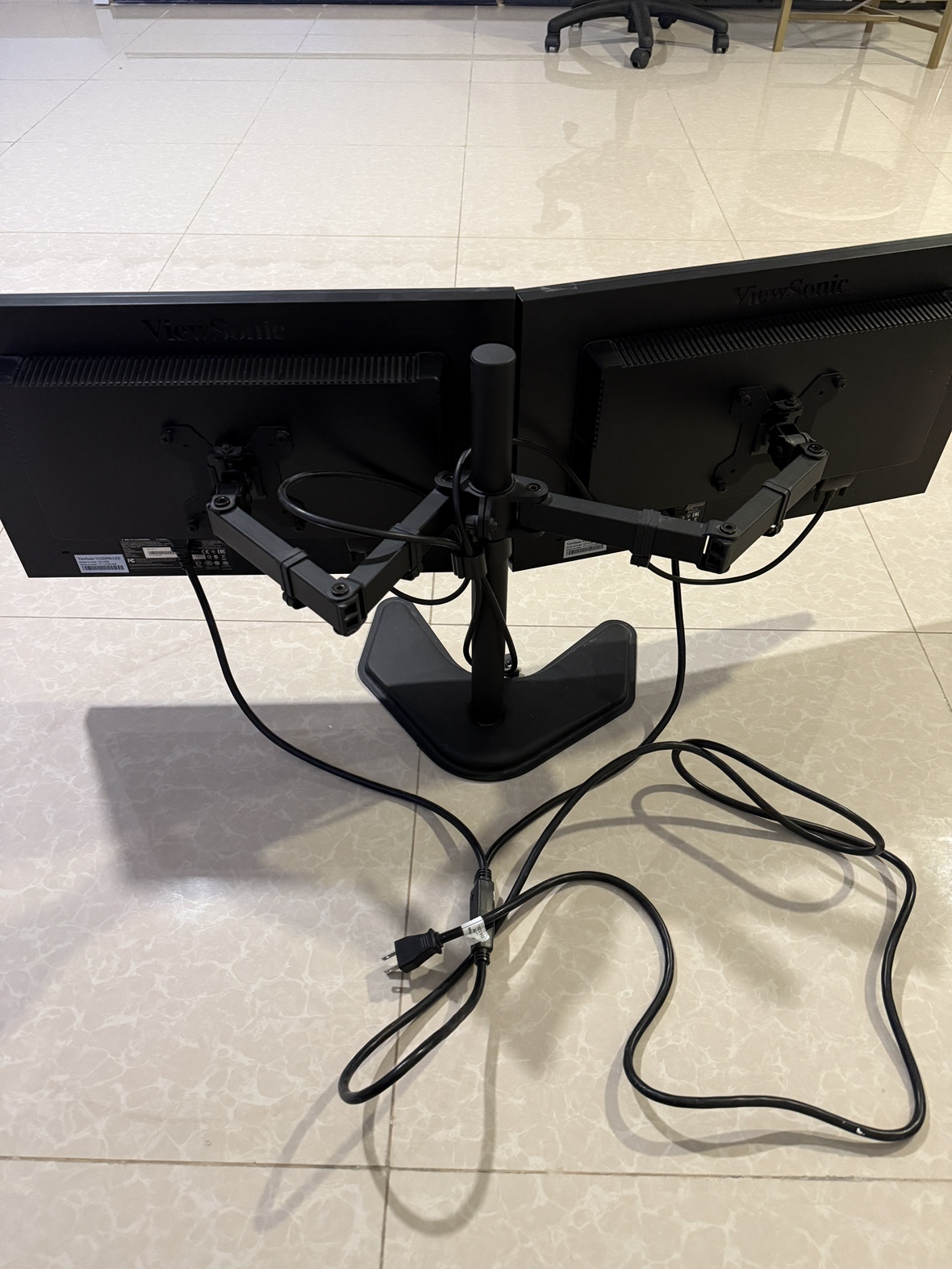 ViewSonic 22” Montitor (x2). Dual setup - photo 2