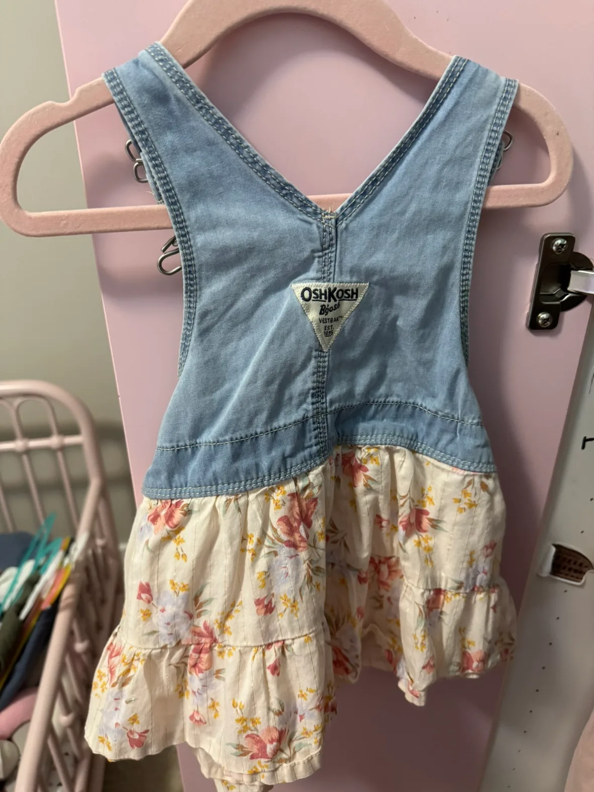 OshKosh B'Gosh Floral Overall Dress image indicator(2)