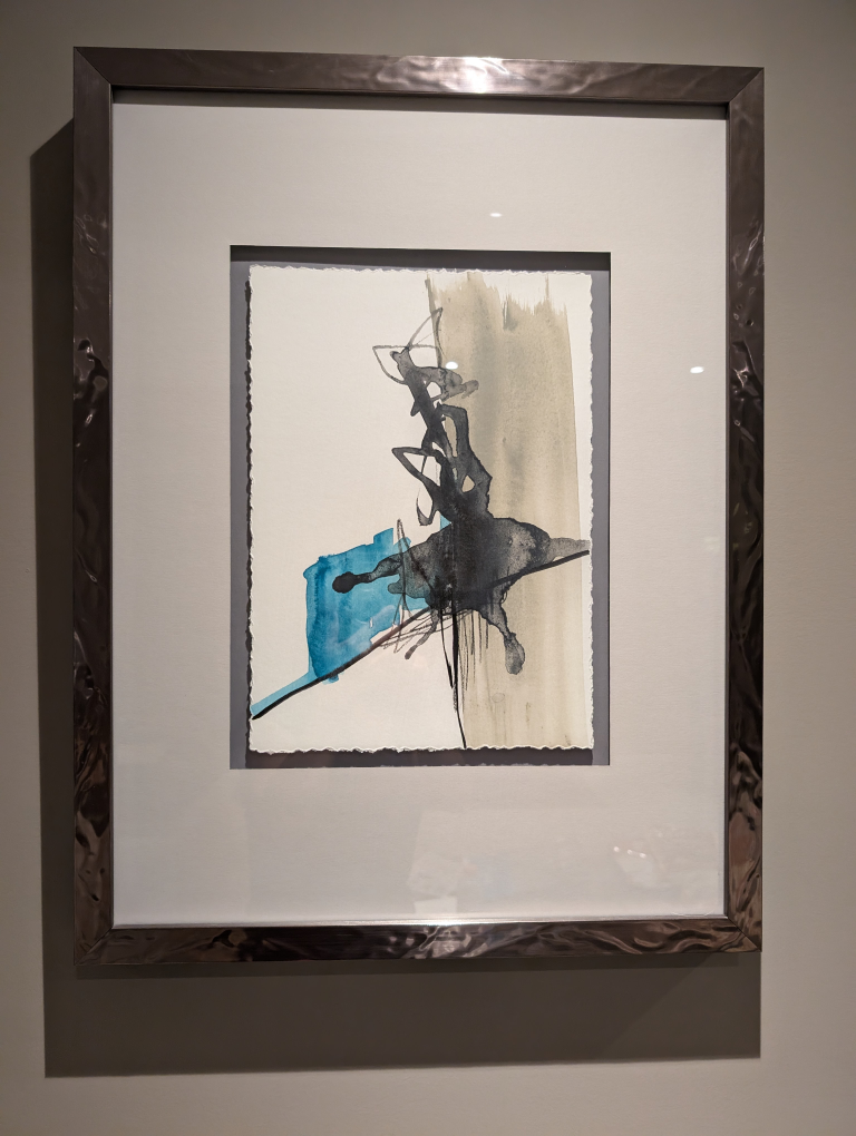 Framed Abstract Artwork x 3 - photo 2