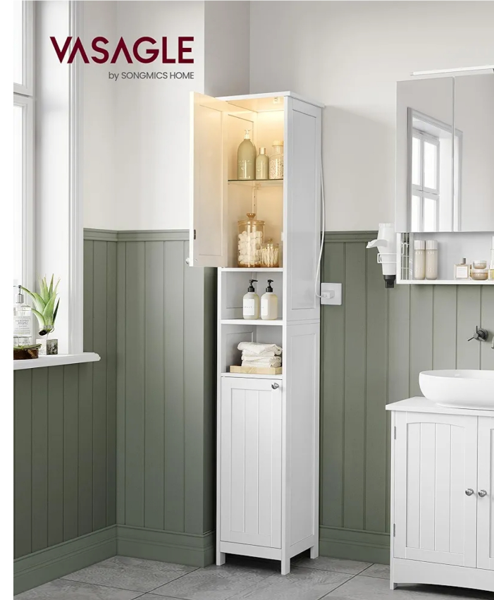 White Bathroom Cabinet - photo 5