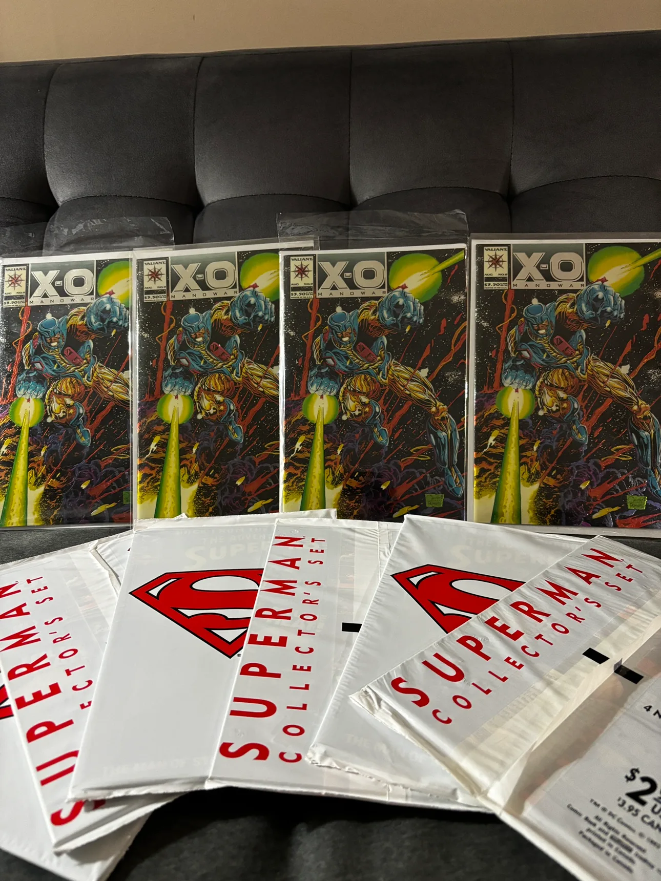 1992 X-O Manowar #0, 1993 Adventures of Superman #500 thumbnail