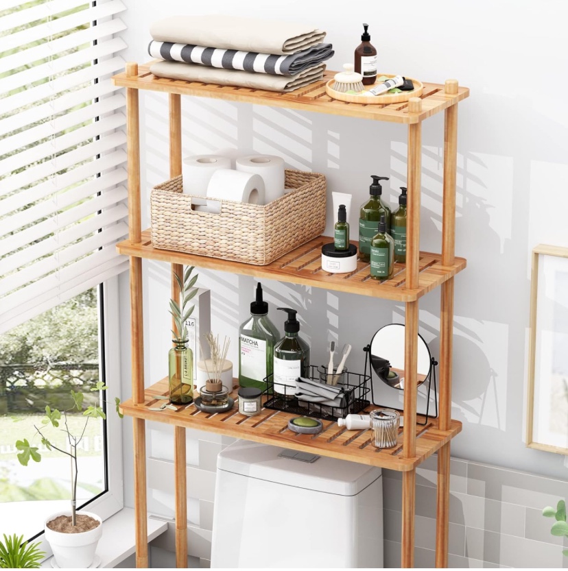 Bamboo Over the Toilet Storage - New - photo 3