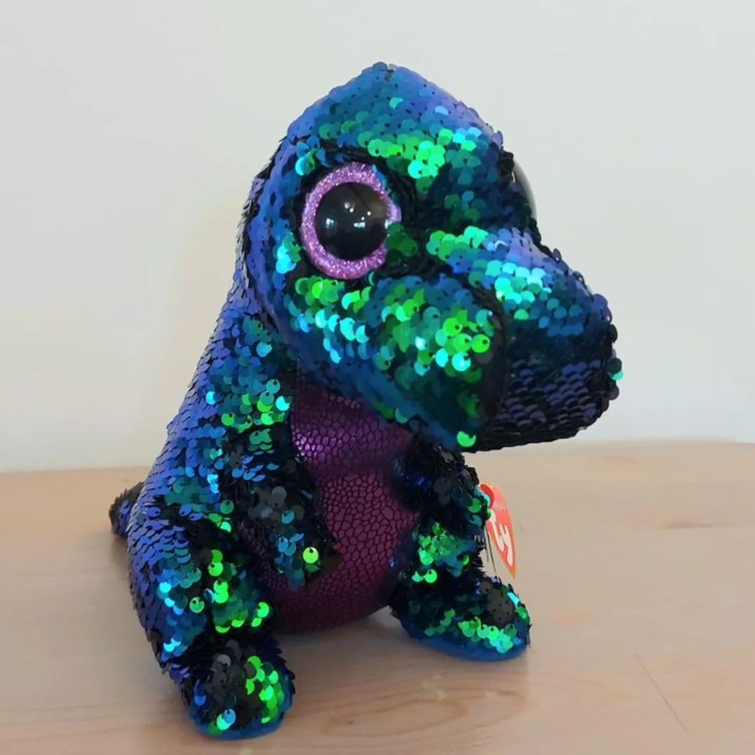 Ty Beanie Boo Flippables Crunch the Dinosaur image indicator(2)