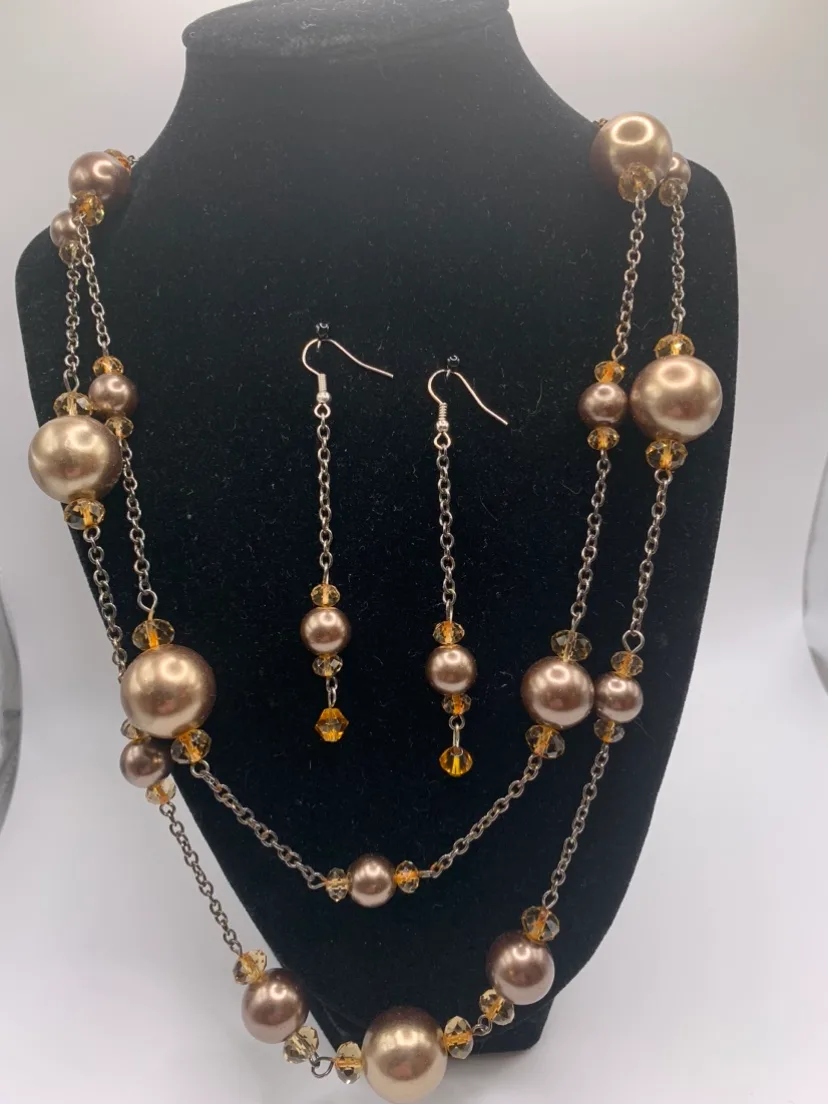 2pc necklace and earring sets image indicator(2)