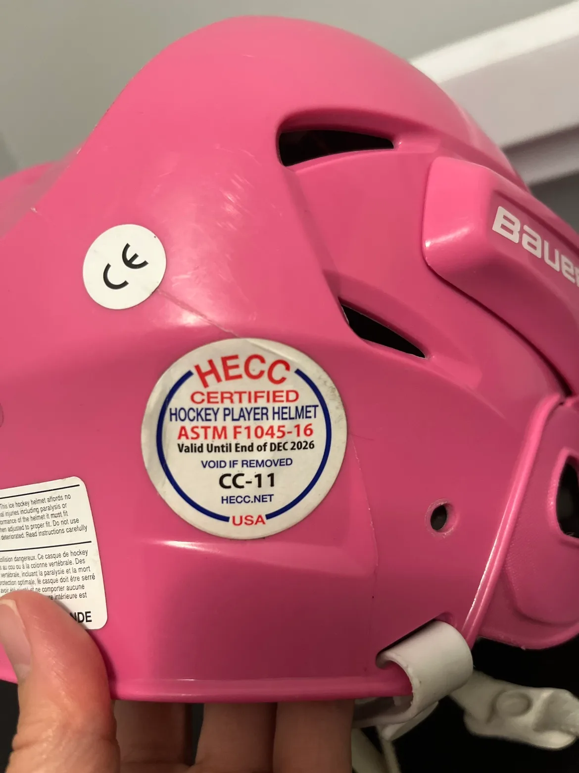 Bauer Pink Hockey Helmet image indicator(3)