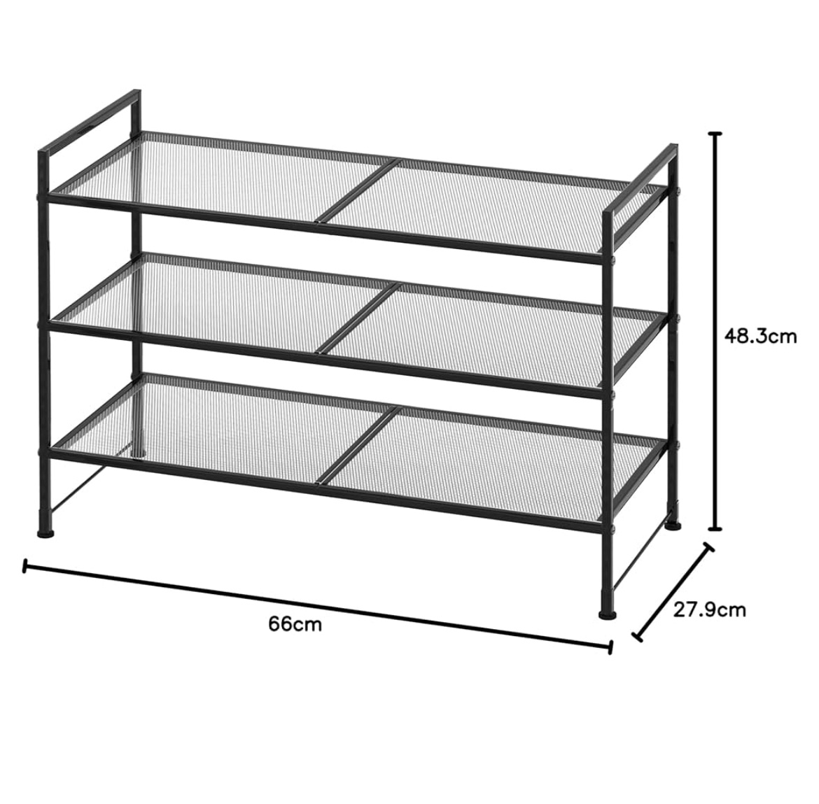3 Tier Metal Shoe Rack - photo 3