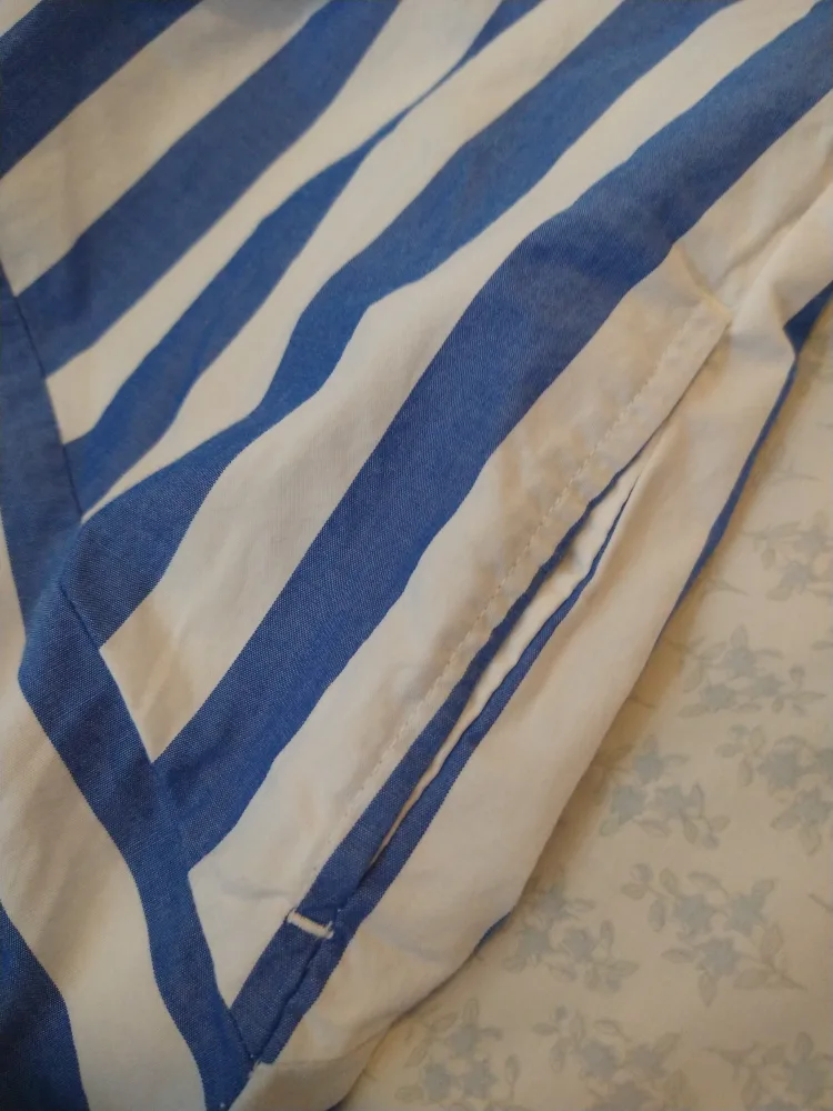 Classy Summer Girls Blue and White dress 👗 image indicator(4)