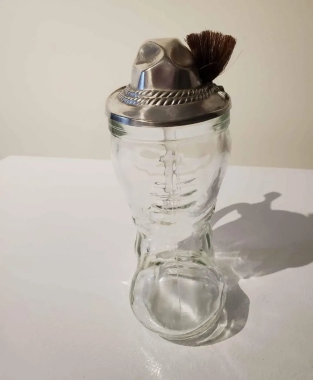 Vintage BMF Bierstiefel West Germany Glass Boot Beer Stein image indicator(2)