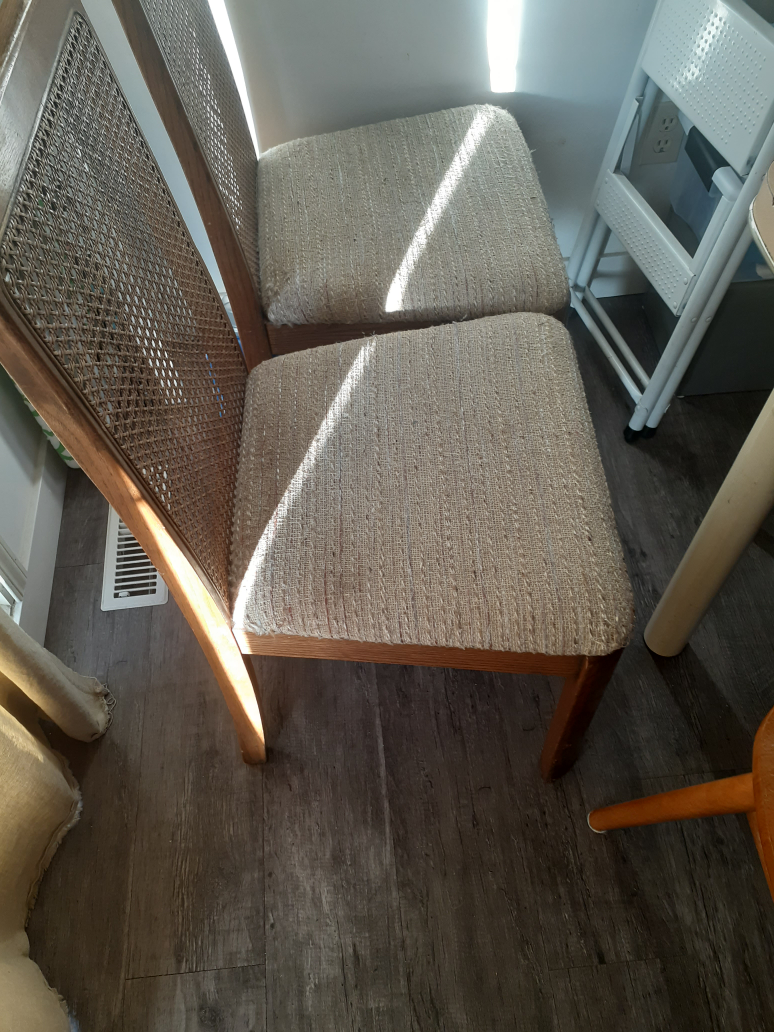 Vintage Cane Back Dining Chairs