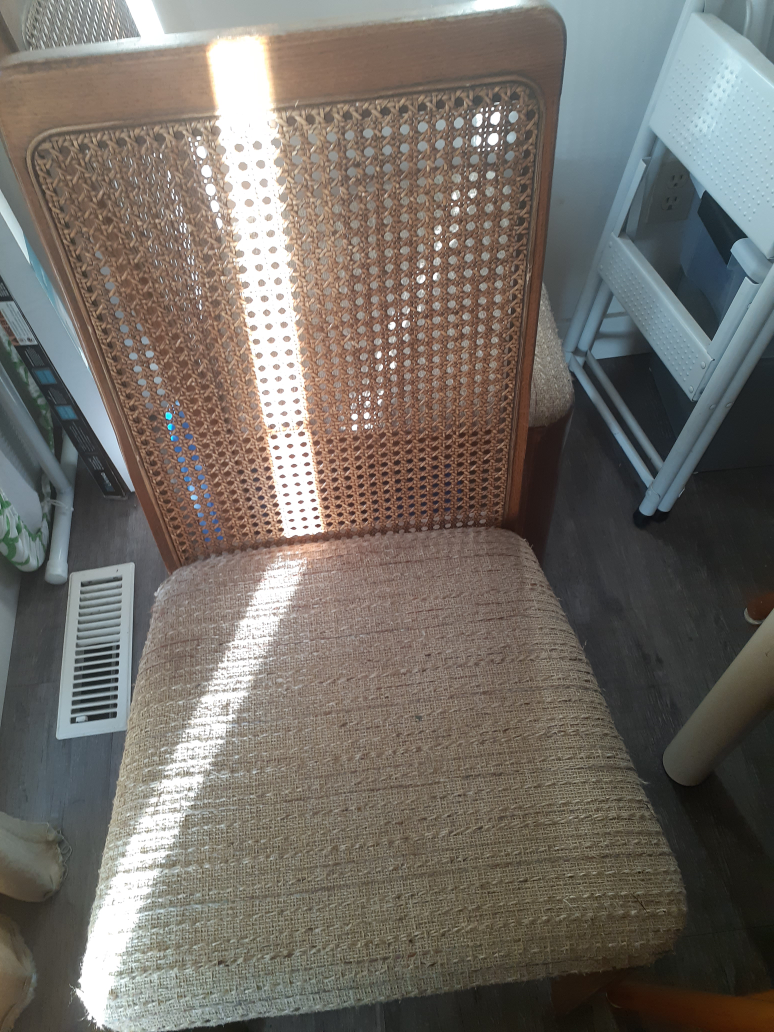 Vintage Cane Back Dining Chairs - photo 2