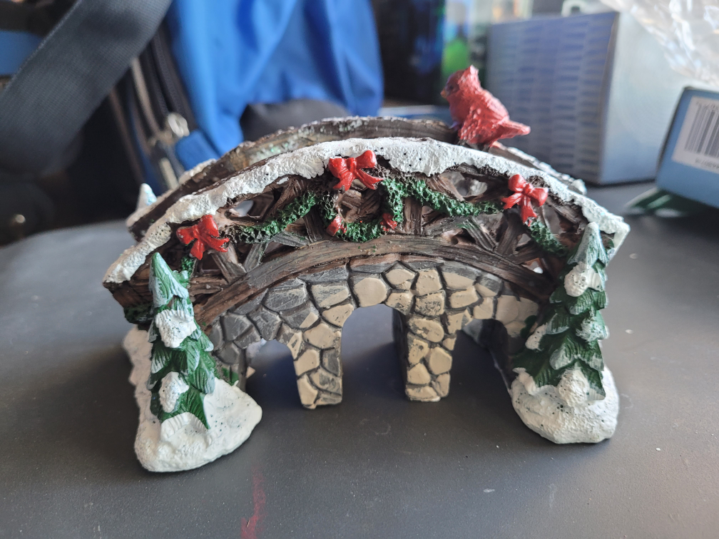 Christmas Bridge. Great addition to your Christmas Village
