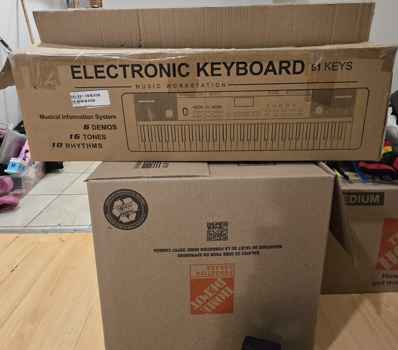 🎹 Electronic 61-Key Piano Keyboard with Microphone - photo 2