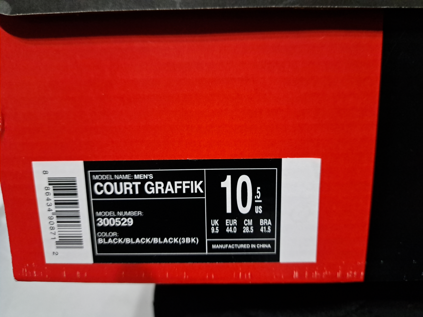 DC Shoes Men's Court Graffik Black Sneakers Size 10.5 - photo 3