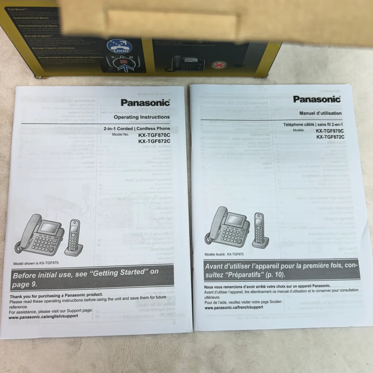 Panasonic KX-TG870C Corded & Cordless Phone image indicator(7)