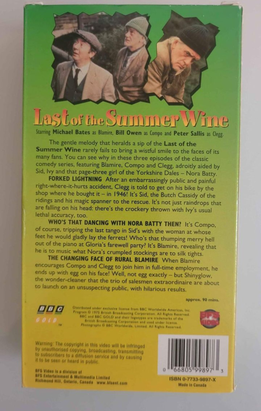 Last of the Summer Wine VHS Tape - photo 2