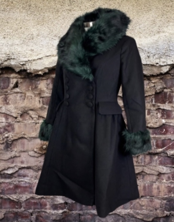 Hell Bunny 50’s Retro Gothic Pin Up Coat
