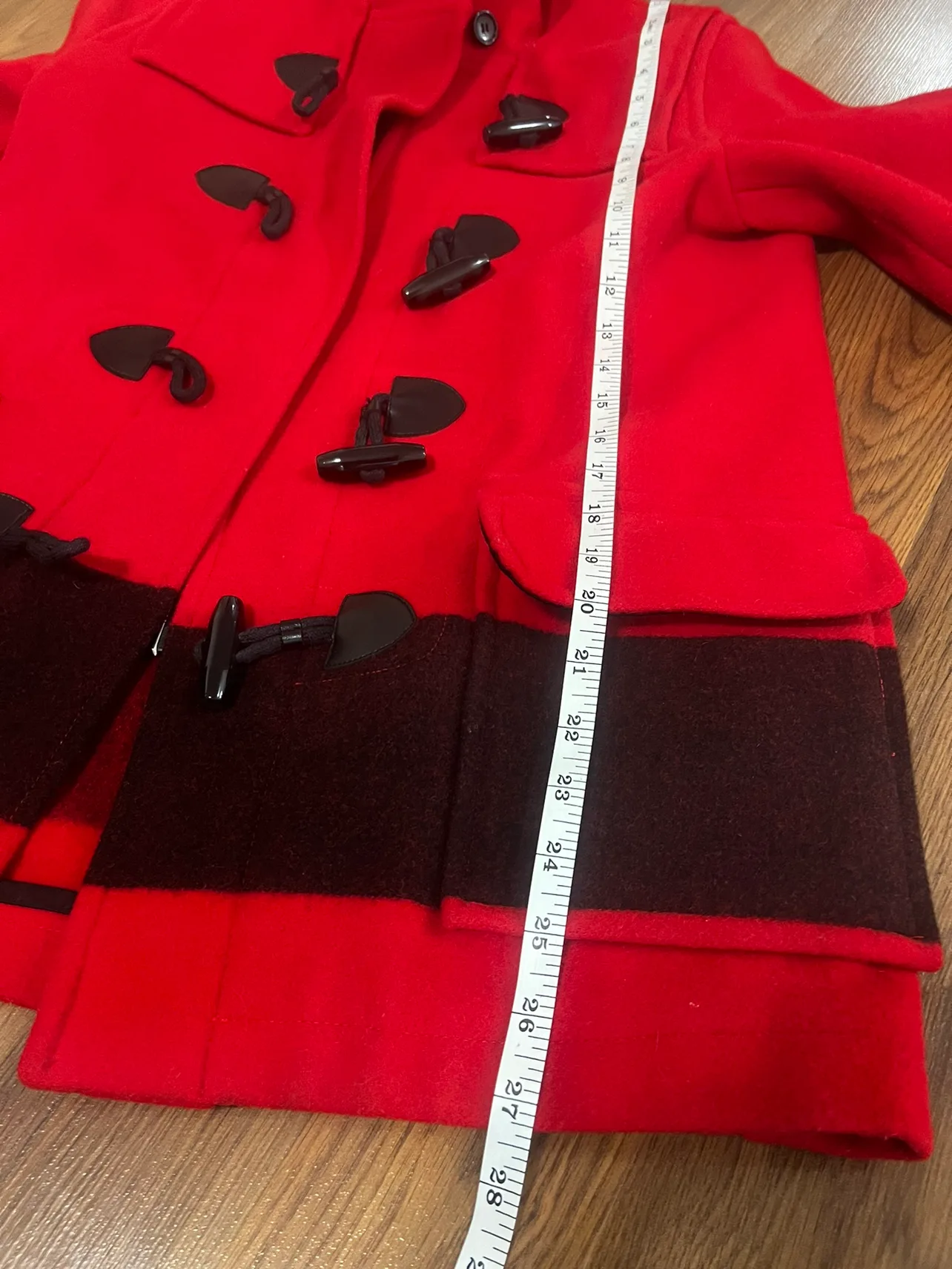 Hudson's Bay Red and Black Olympic Coat image indicator(5)