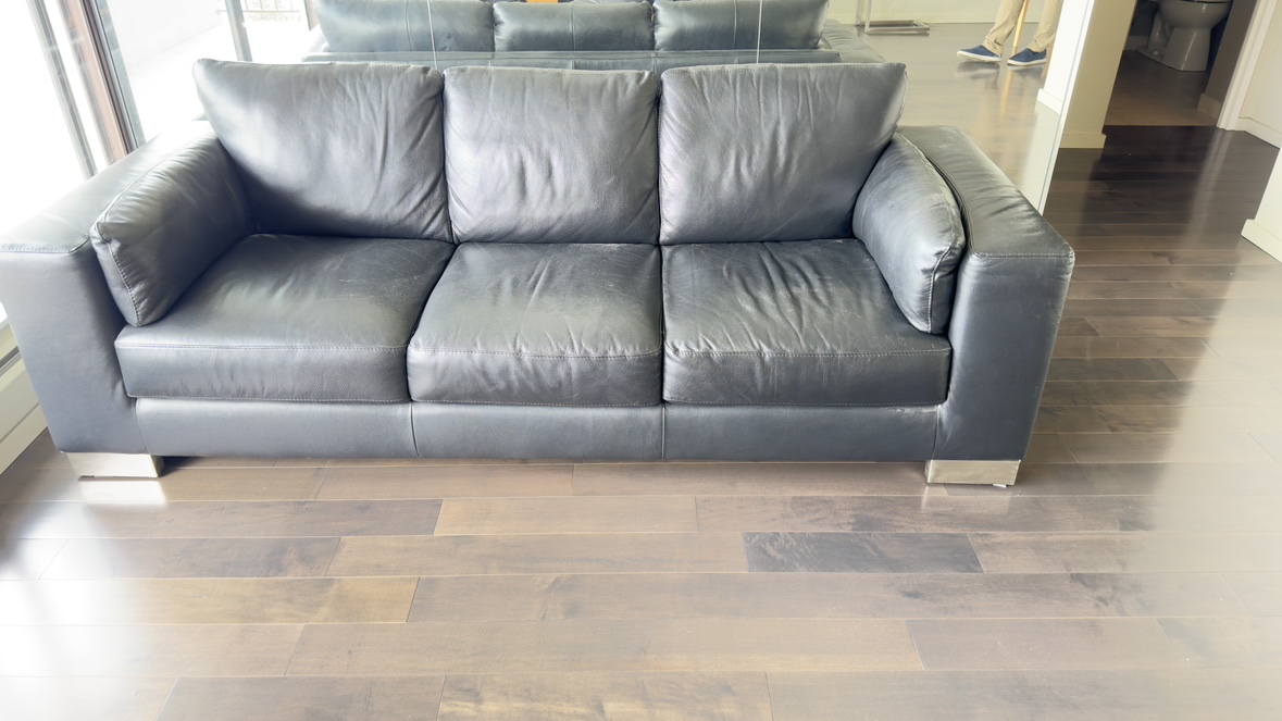 Black Leather Sofa