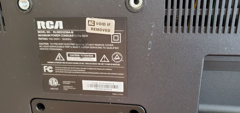 RCA 32 inch TV - photo 2