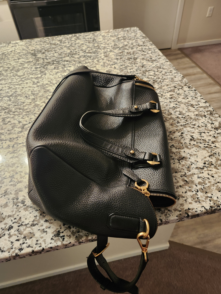 Black Leather Handbag