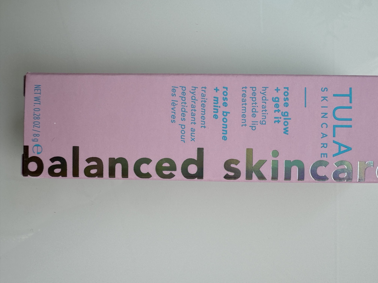 Tula Rose Glow Peptide lip treatment