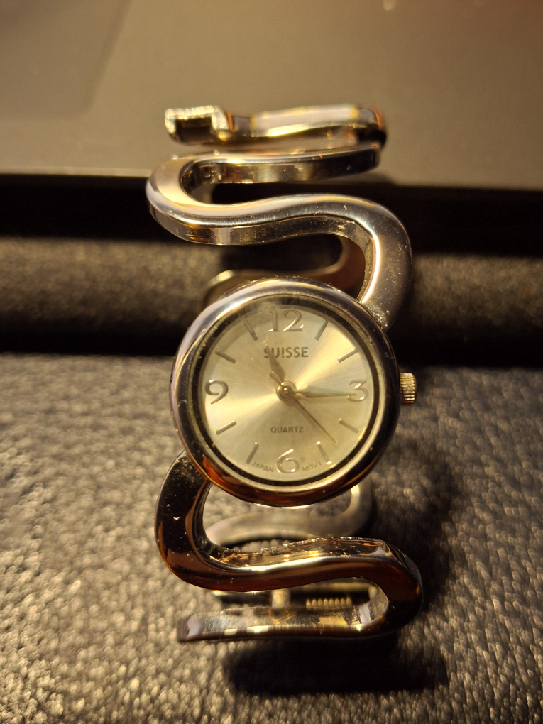 Women's Silver Tone Bangle Watch #freecycle