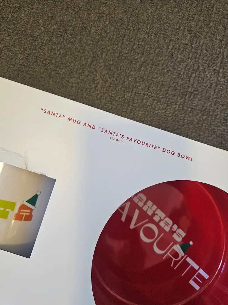 NEW Indigo Holiday Christmas Dog Bowl Set with Mug image indicator(2)