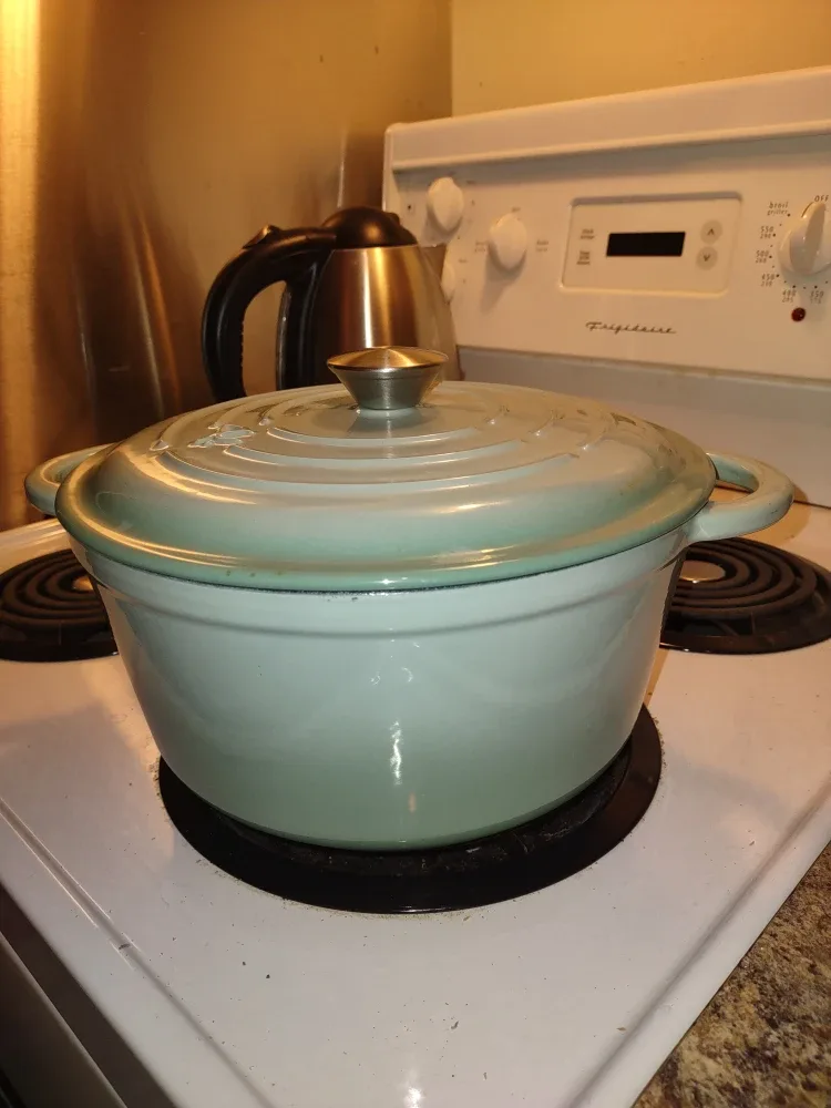 Mint Green Cast Iron Pot image indicator(2)