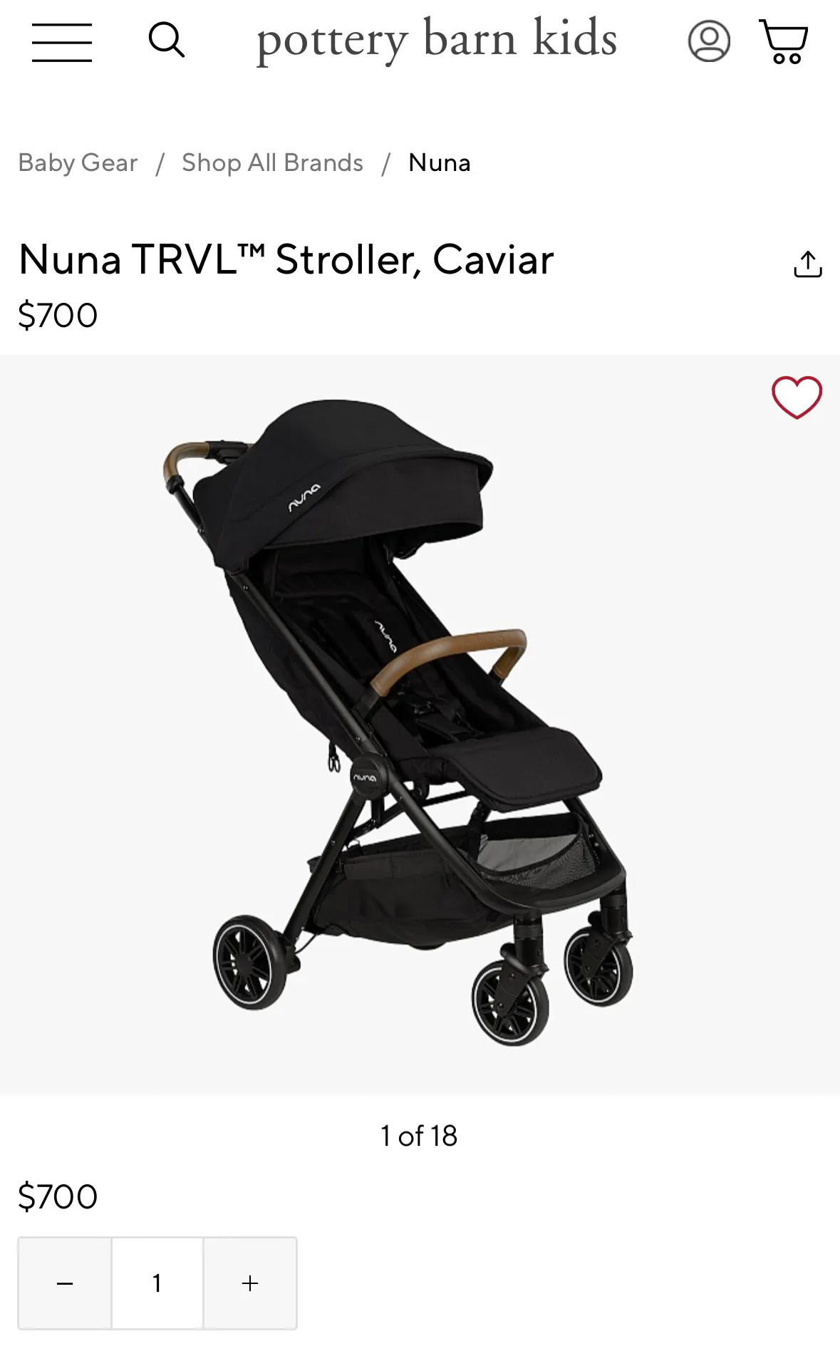 Nuna TRVL™ Stroller- Sapphire blue- ret. $700 image indicator(2)