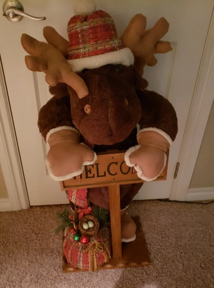 Large Plush Welcome  Moose thumbnail
