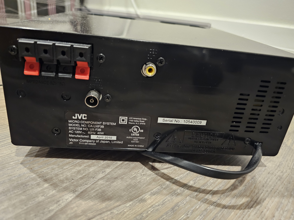 JVC UX-F3B Micro Component System - photo 4
