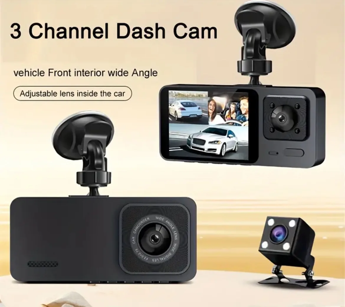 3 Channel Dash Cam image indicator(2)