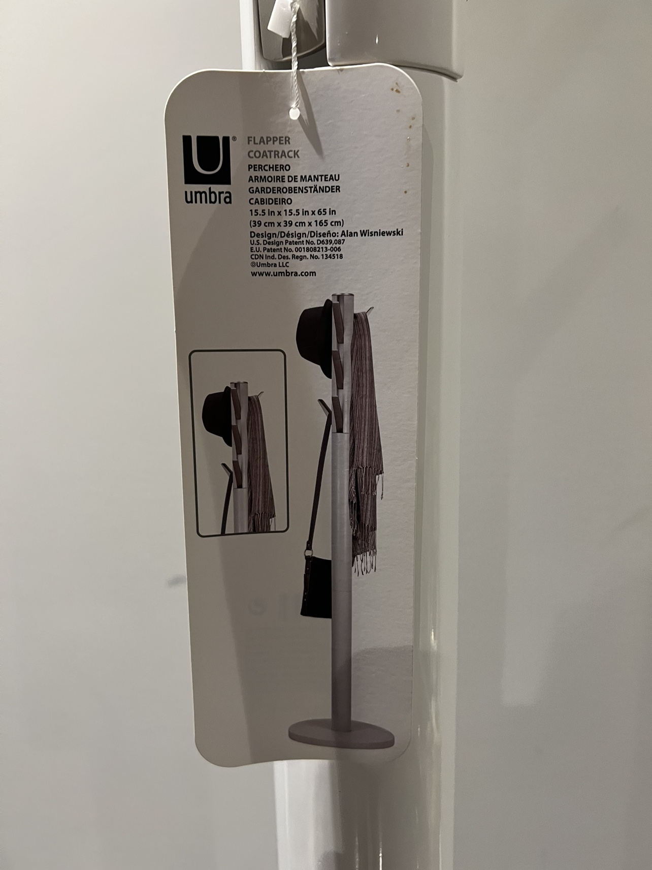 Umbra "Flapper" Coat Rack White / Nickel - photo 2
