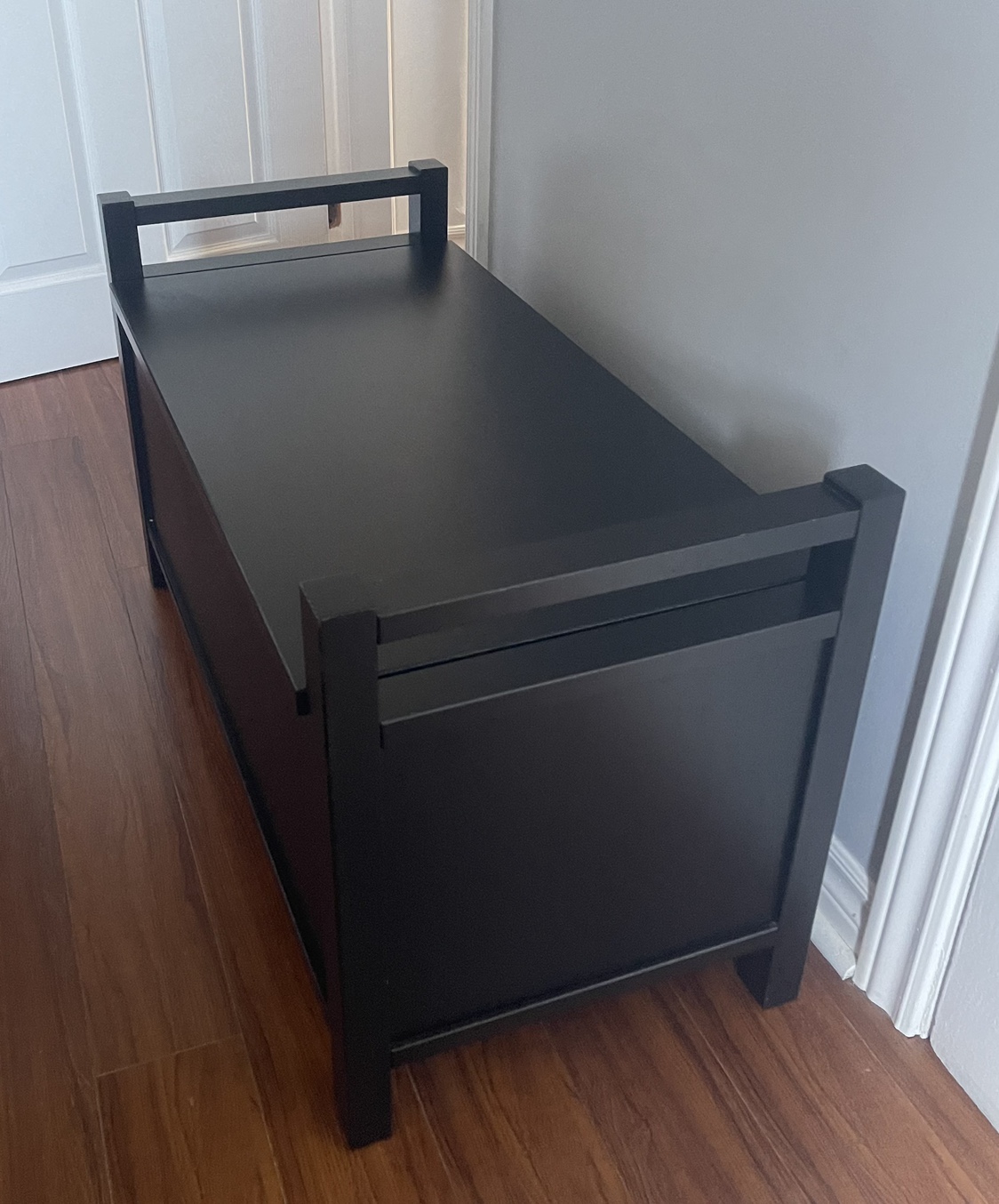 Black Storage Bench