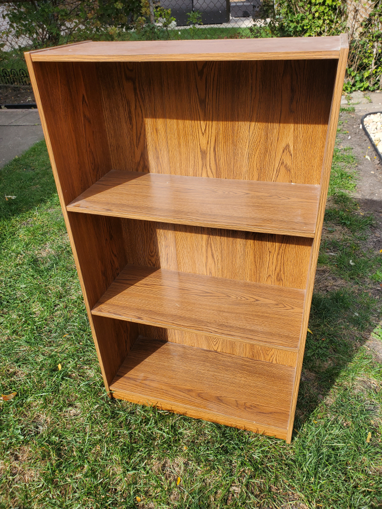 WOOD SHELF UNIT - photo 2