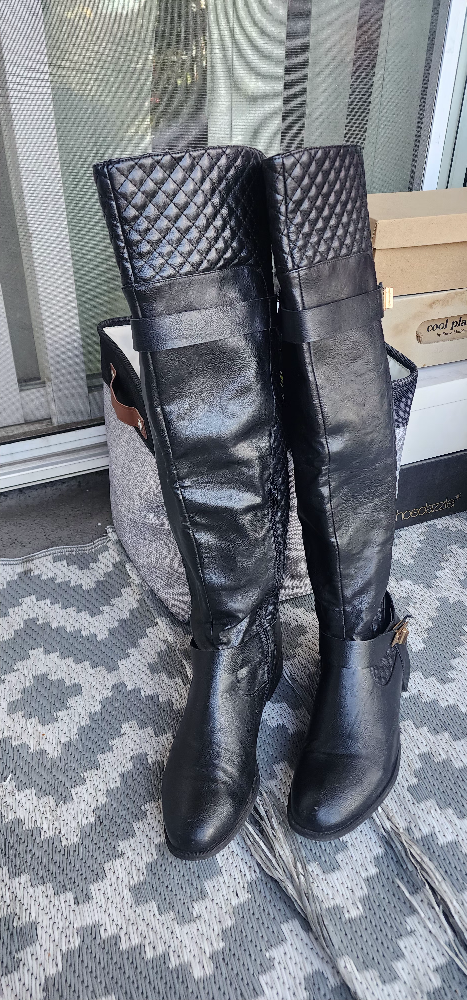 Women's Black Over the Knee Boots - Size 11 - photo 2