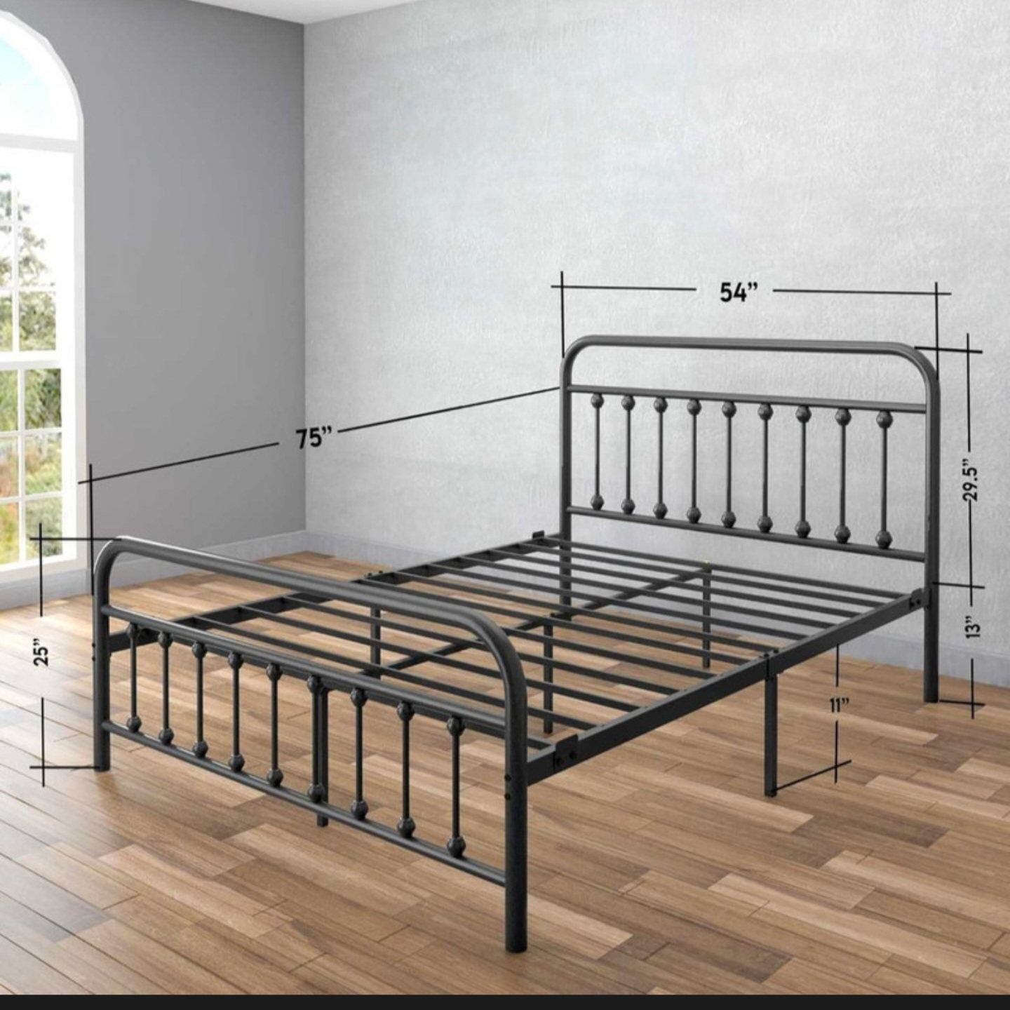 Queen Size Bedframe w/ Headboard - photo 2